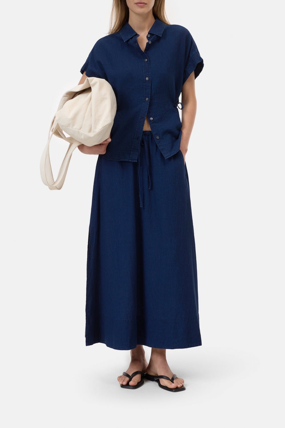 CLOSED GATHERED SKIRT DARK BLUE - Den Lille Ida - Closed