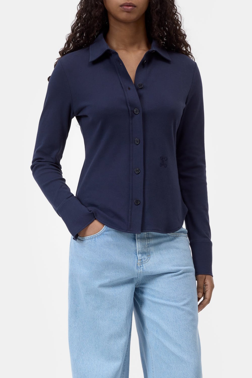 CLOSED JERSEY SHIRT DARK NIGHT - Den Lille Ida - Closed
