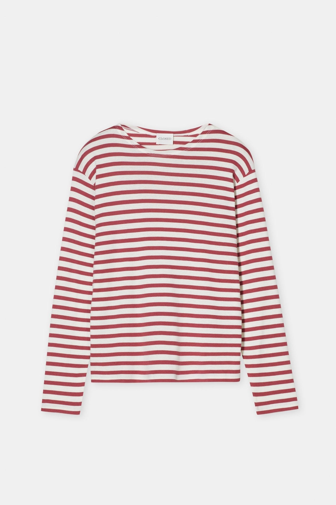 CLOSED LONG SLEEVED T - SHIRT STRIPES CHERRY RED - Den Lille Ida - Closed