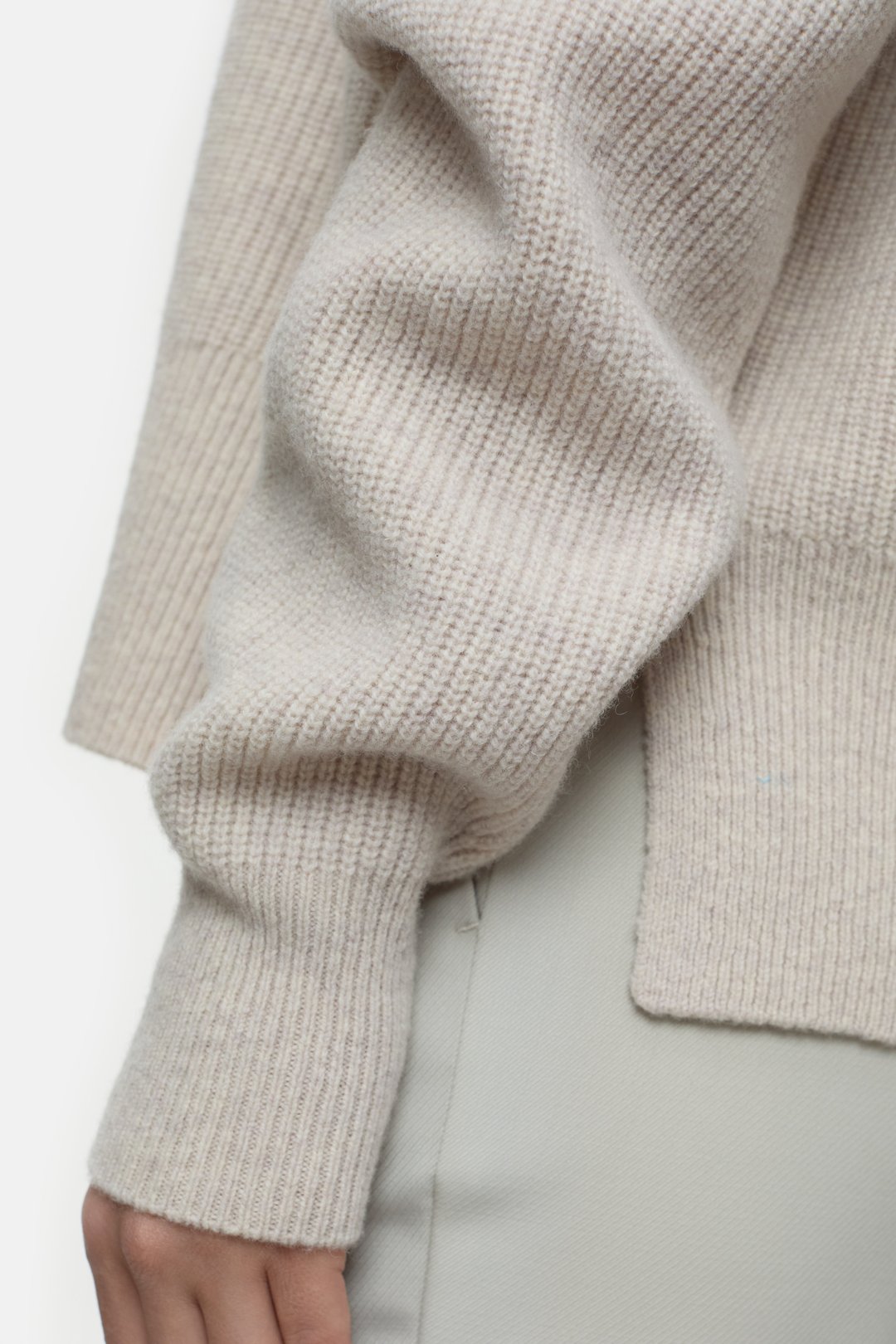 Closed Merini Wool Jumper Pearl Beige - Den Lille Ida - Closed