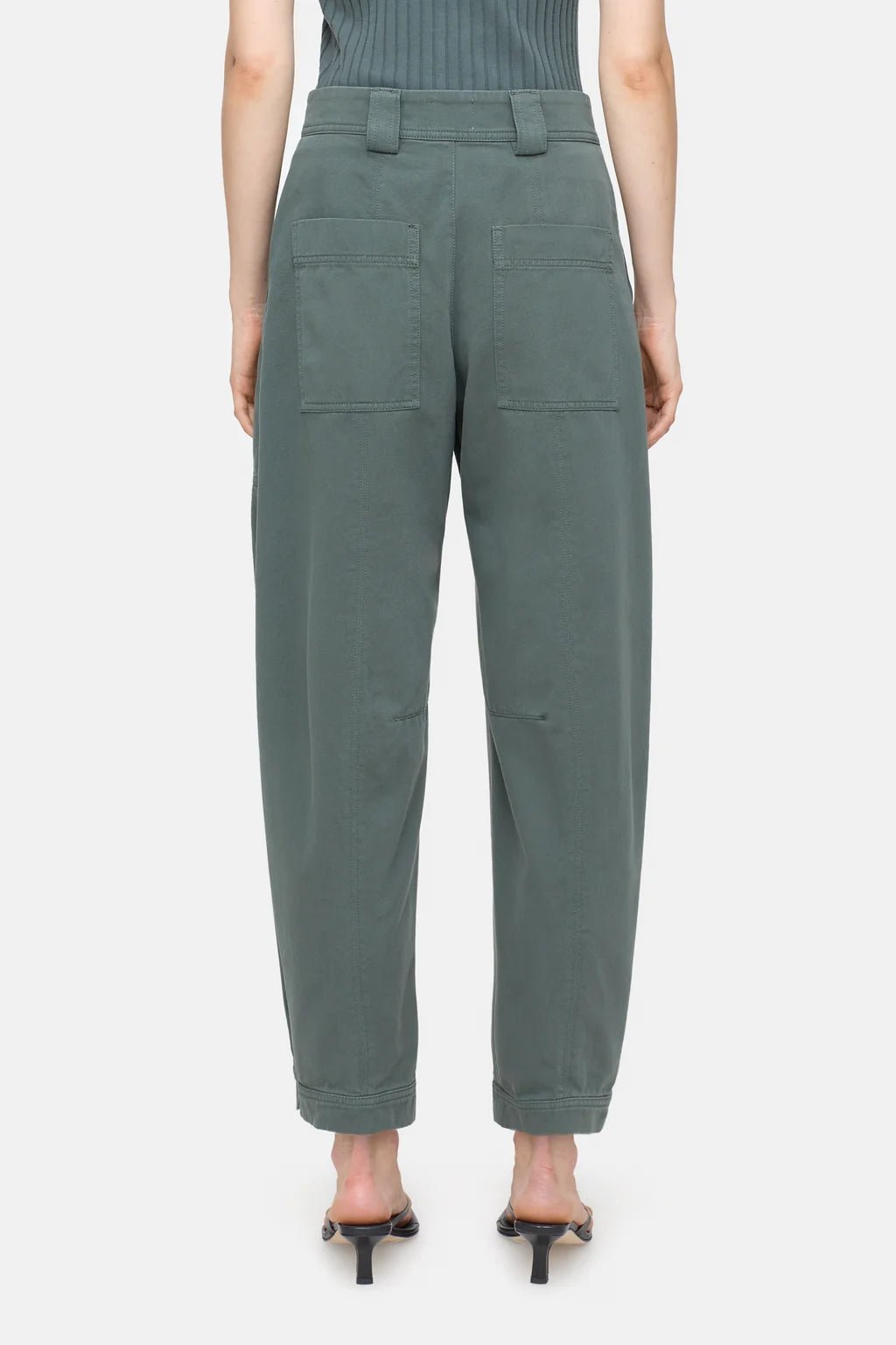 Closed Rhannon Relaxed Pants Pini Green - Den Lille Ida - Closed