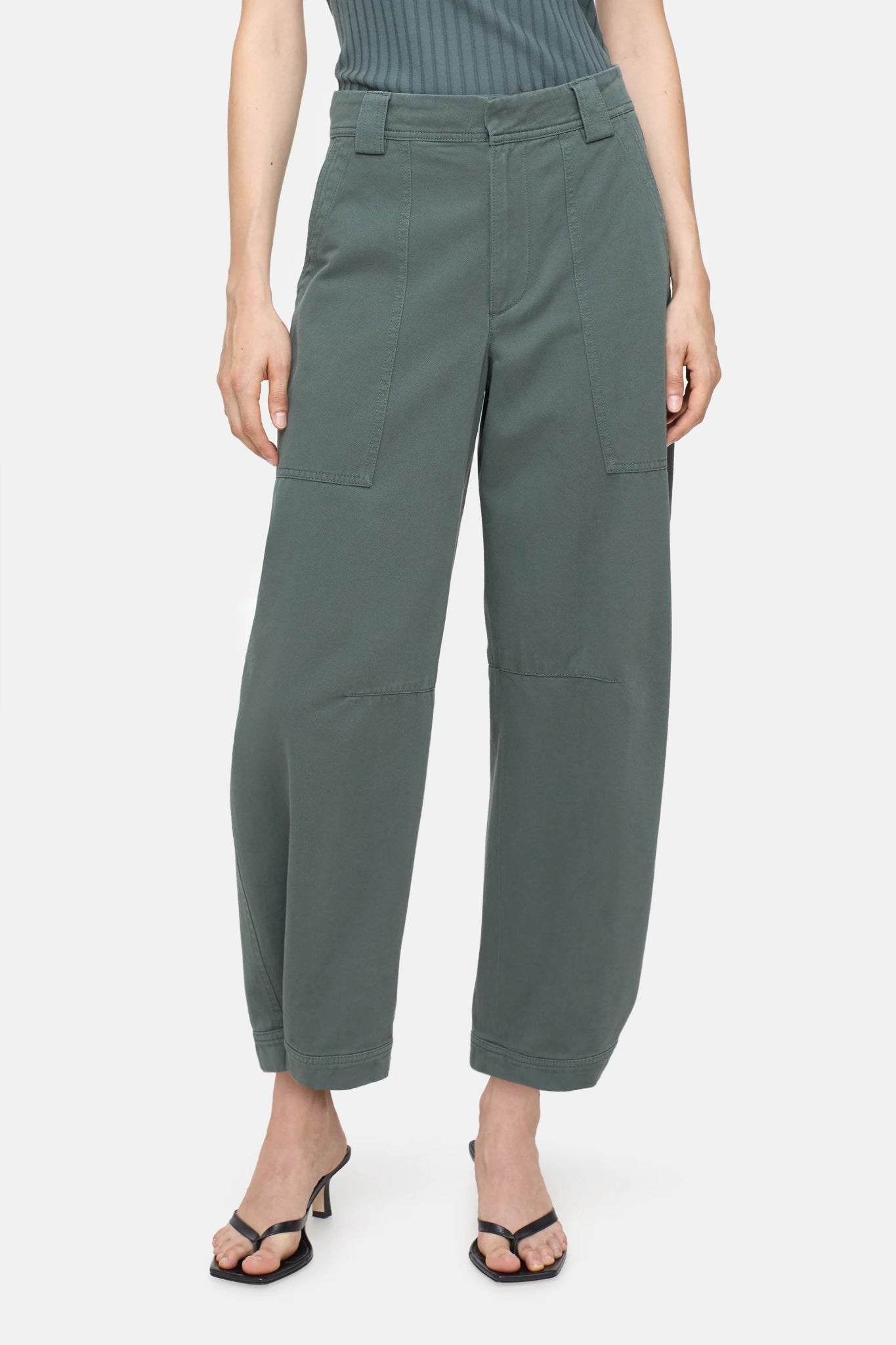 Closed Rhannon Relaxed Pants Pini Green - Den Lille Ida - Closed