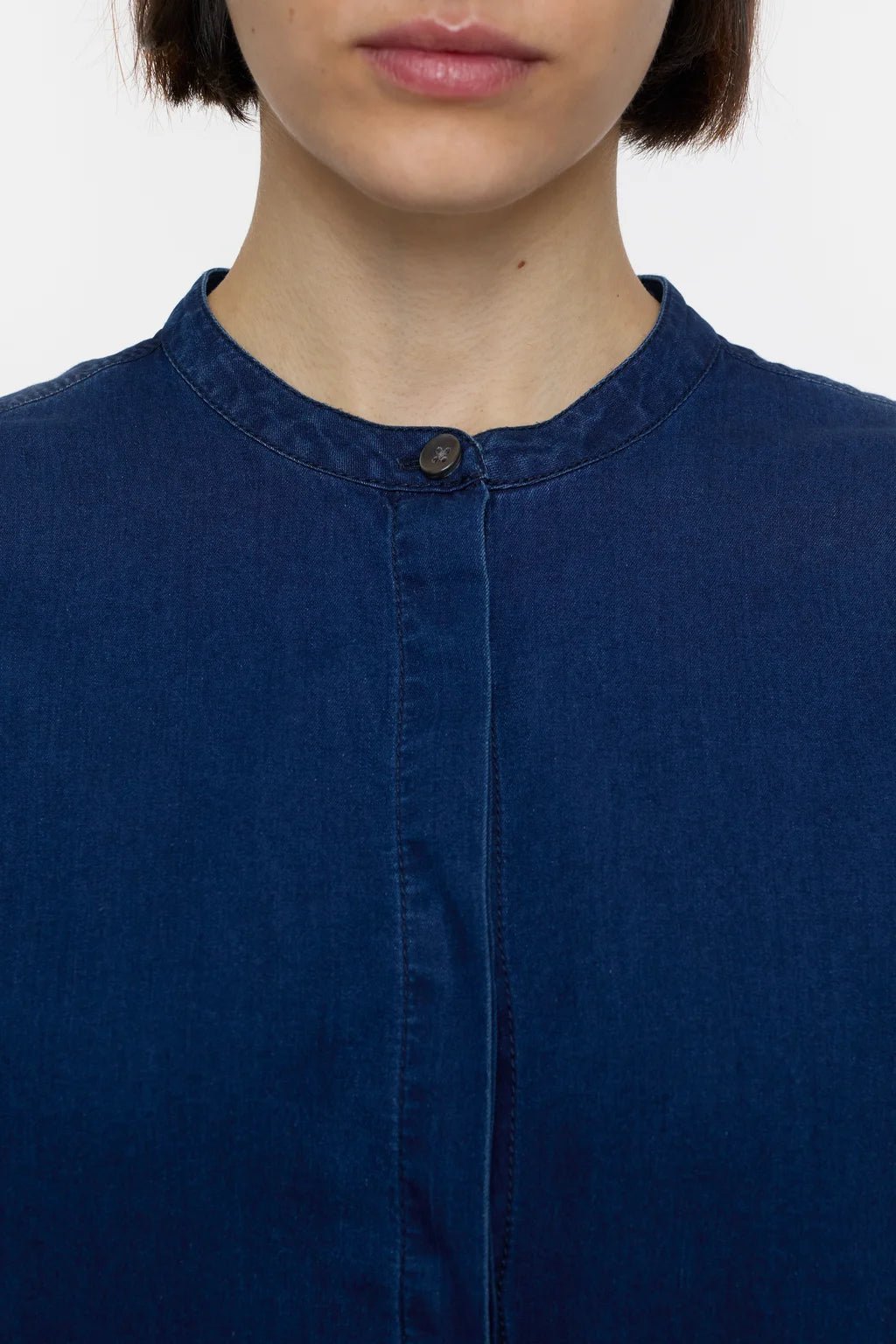 CLOSED TURN UP SHIRT NDIGO DARK BLUE - Den Lille Ida - Closed