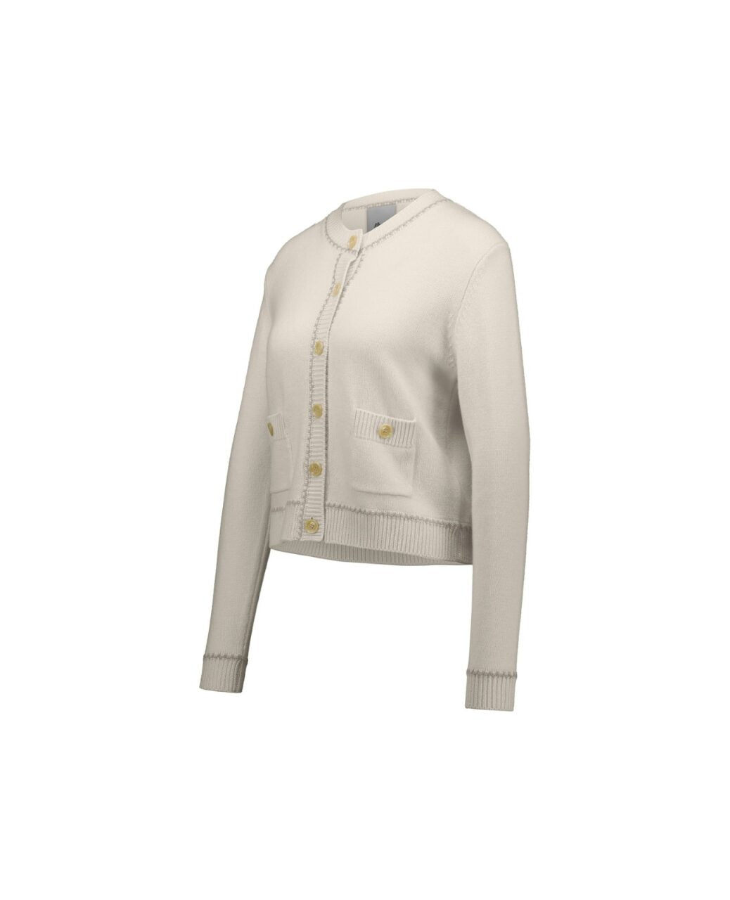 Allude Cardigan  Round Neck Cream