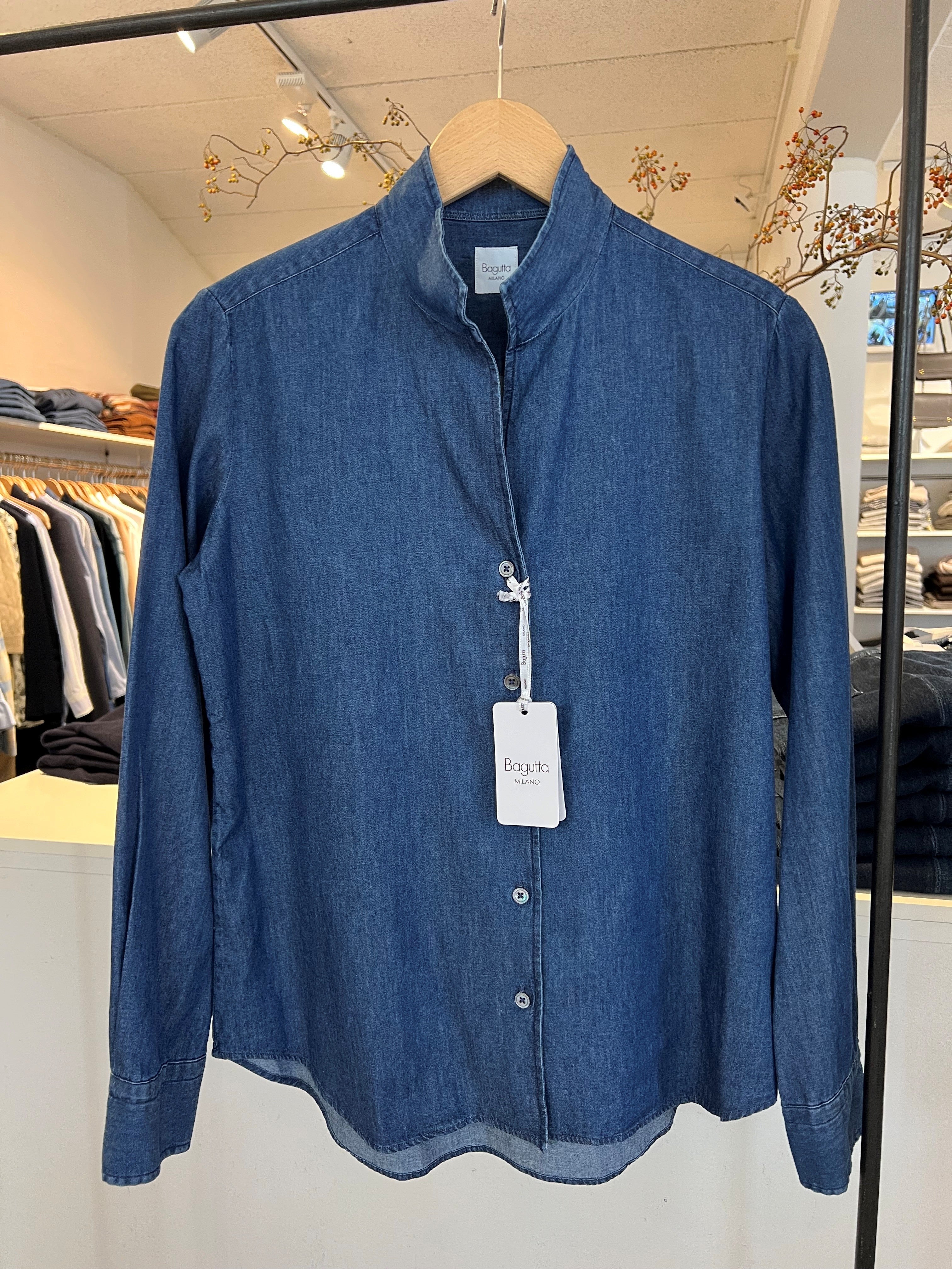 Bagutta Shirt Brook blå chambray