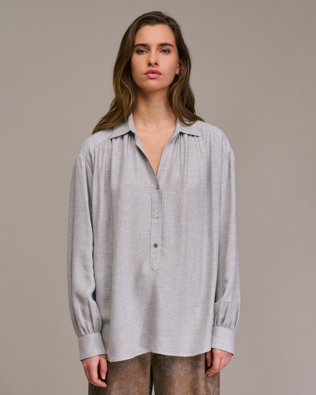 Diega Calbiza Shirt Grey Silver - Den Lille Ida - Diega