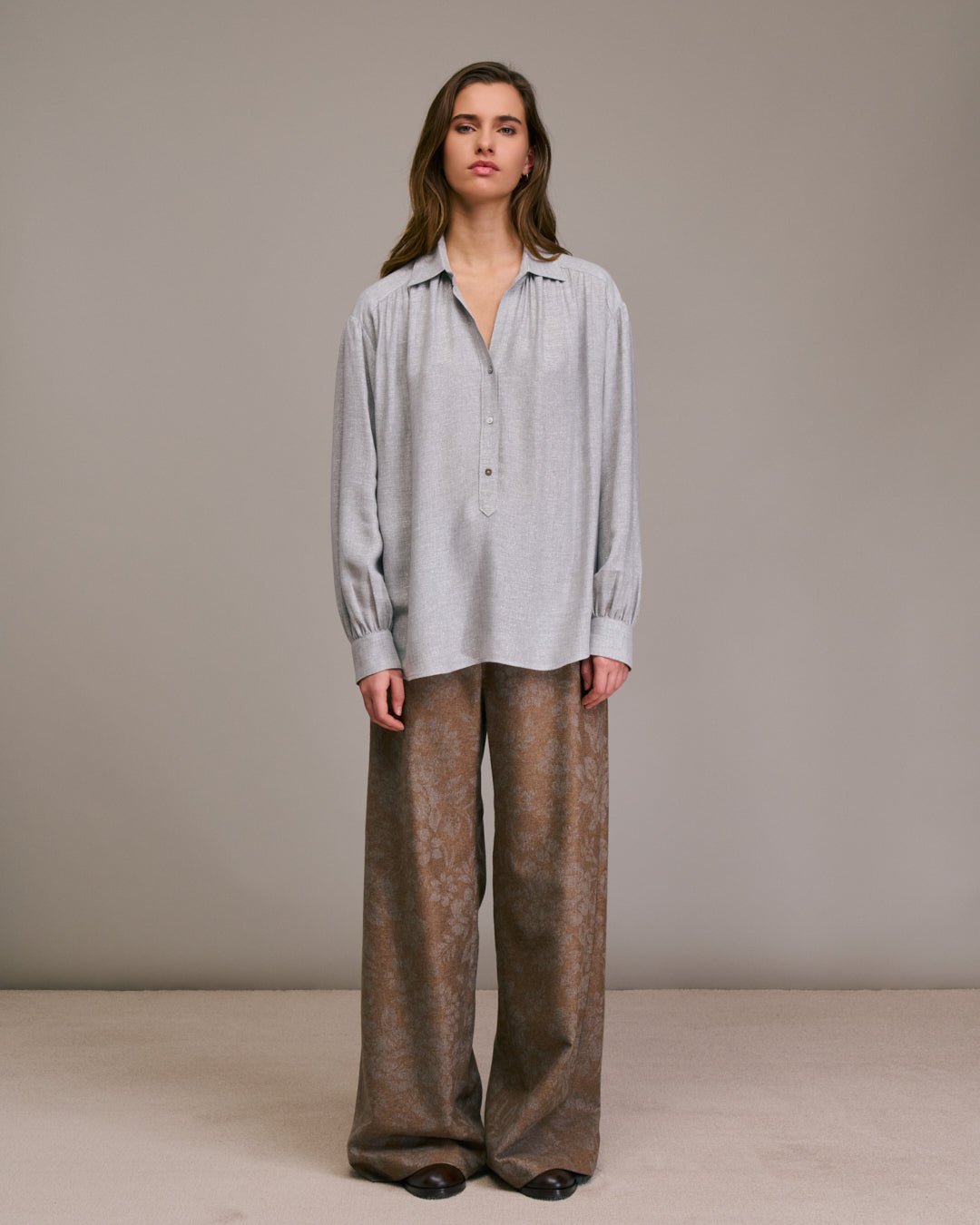 Diega Calbiza Shirt Grey Silver - Den Lille Ida - Diega