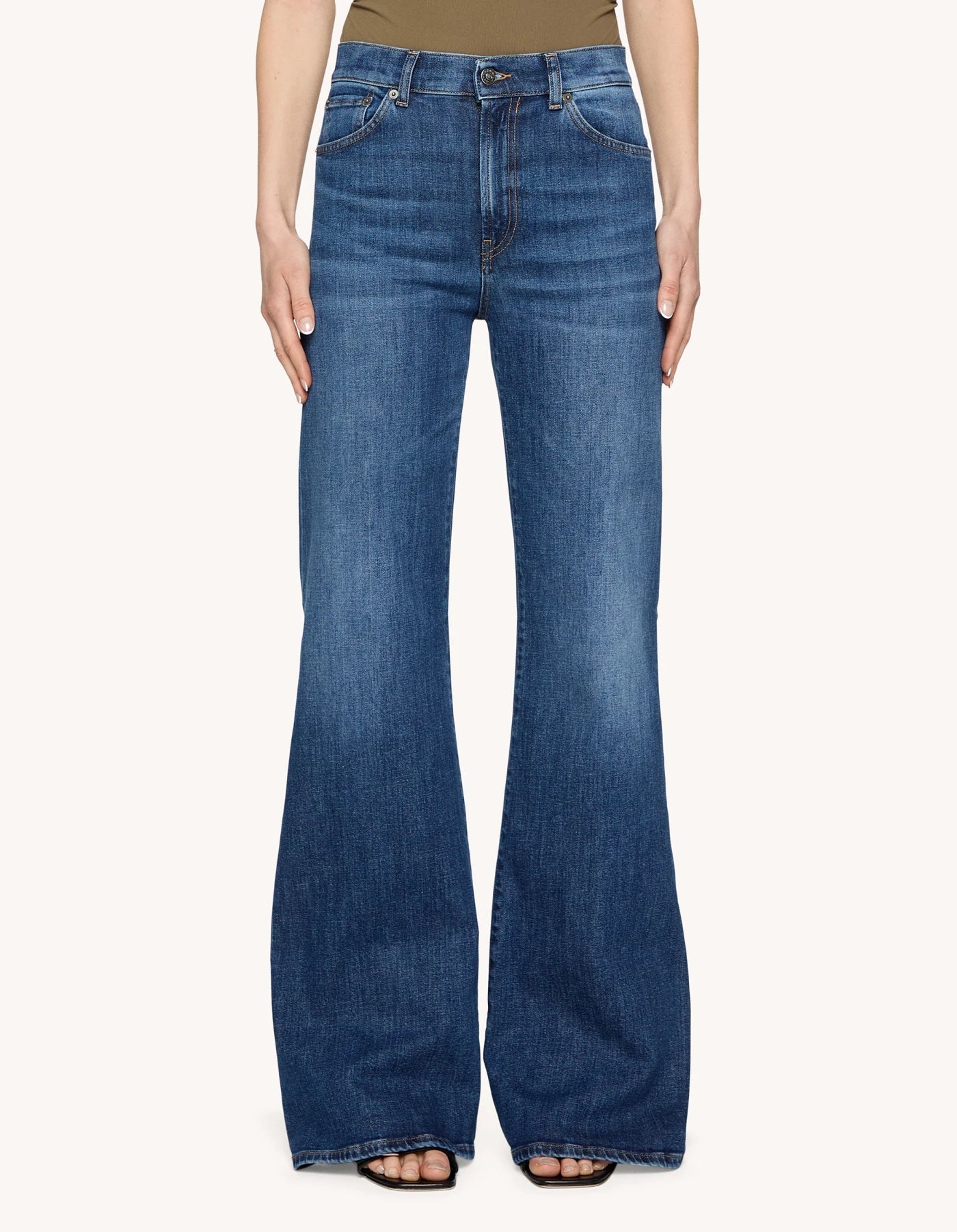 Dondup Amber Wide Leg High Waisted Jeans - Den Lille Ida - Dondup