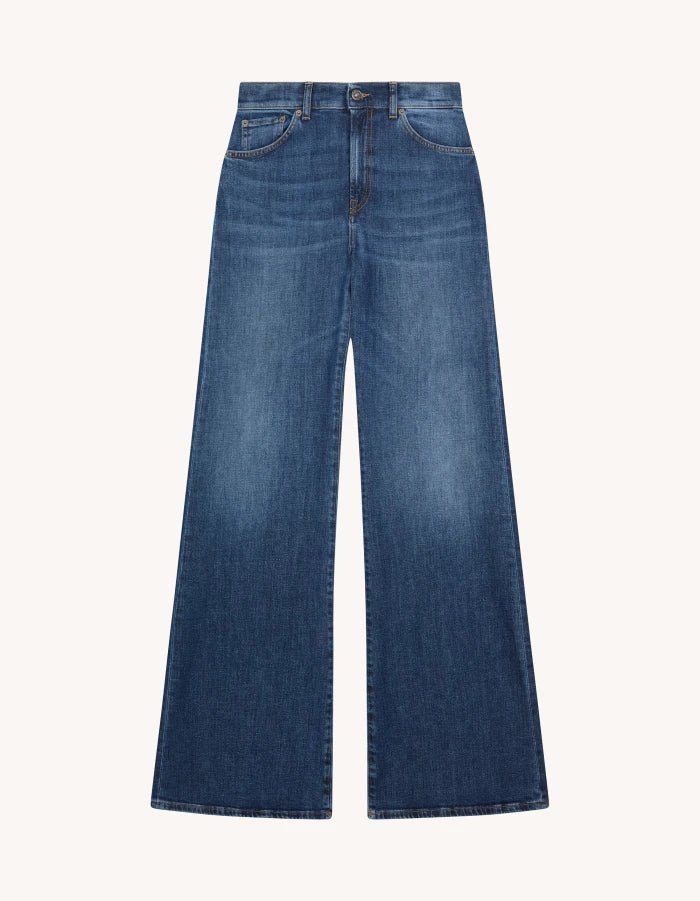 Dondup Amber Wide Leg High Waisted Jeans - Den Lille Ida - Dondup