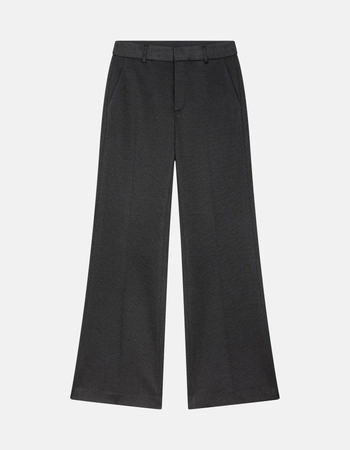 Dondup Janice Wide Leg Trousers Black - Den Lille Ida - Dondup