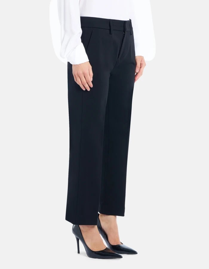 Dondup Meli Loose - fit Cropped Trousers in Jersey black - Den Lille Ida - Dondup