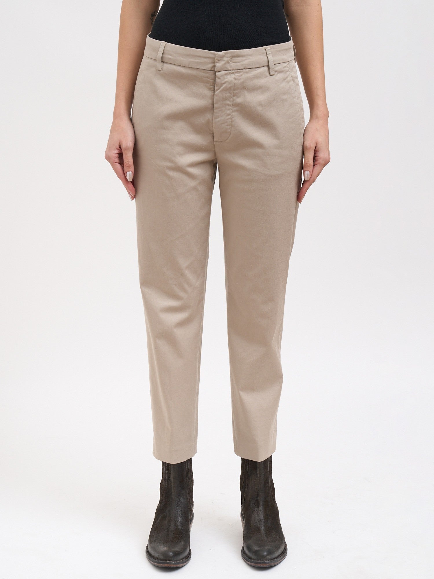 Dondup Nima Fit Loose Fit Trousers Cotton - Den Lille Ida - Dondup