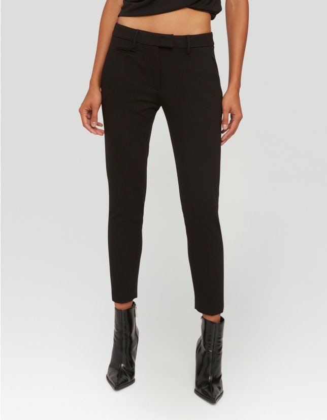 Dondup Perfect Slim-Fit Trousers in Jersey - Den Lille Ida - Dondup