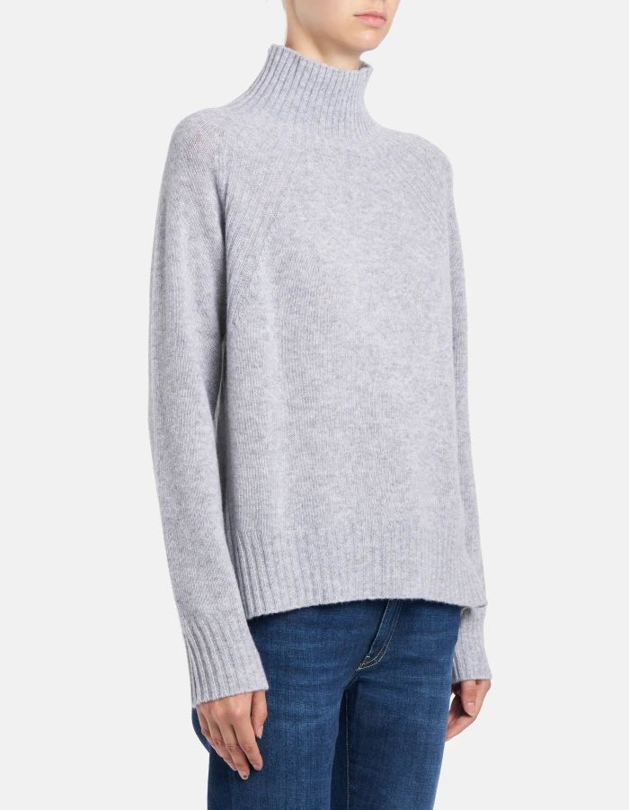 Dondup Regular - fit Polo Neck Jumper in Cashmere Wool - Den Lille Ida - Dondup