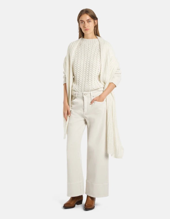 Dondup Ruby Wide - leg Jeans in Stretch Bull Denim - Den Lille Ida - Dondup