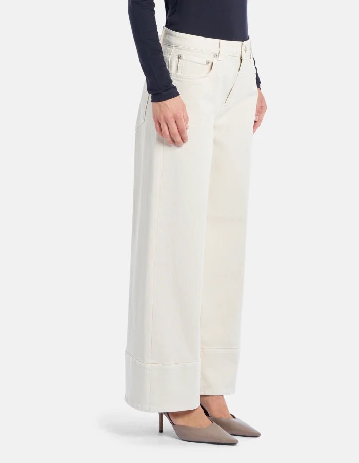 Dondup Ruby Wide - leg Jeans in Stretch Bull Denim - Den Lille Ida - Dondup