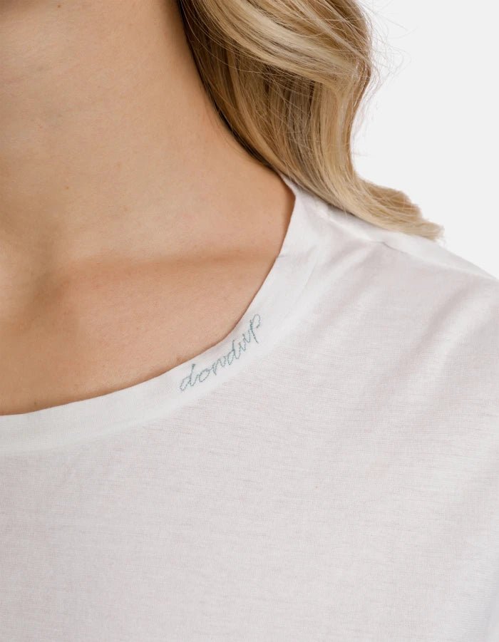 Dondup Slim - Fit Crew Neck T-Shirt in Lightweight Jersey - Den Lille Ida - Dondup