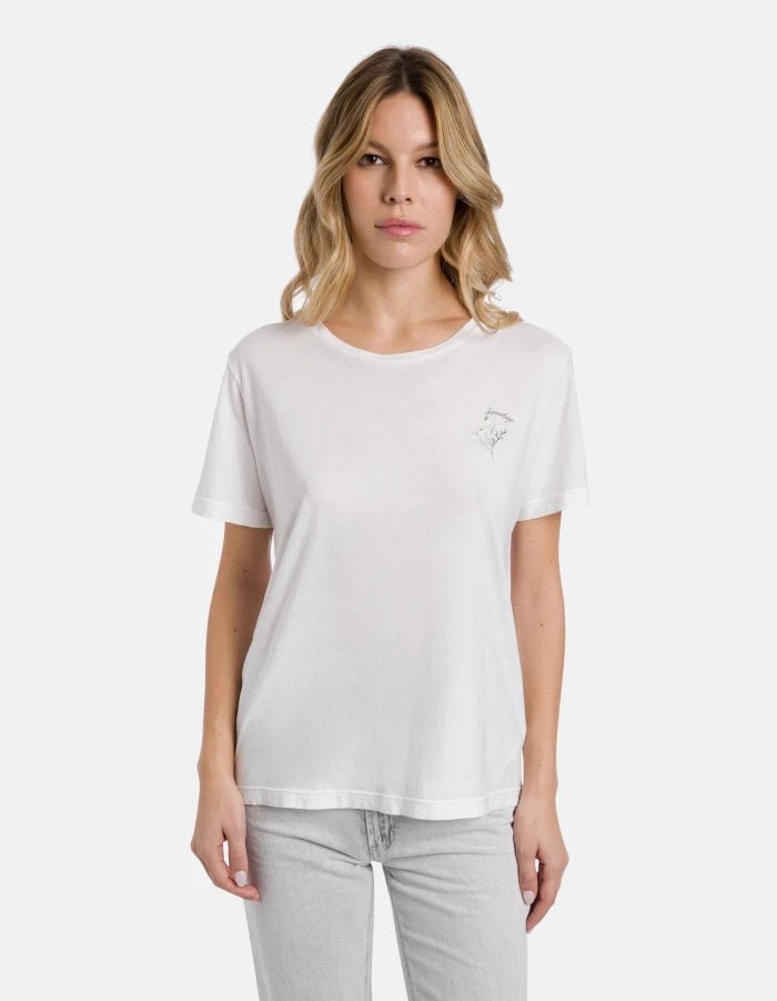 Dondup Slim - Fit Crew Neck T-Shirt in Lightweight Jersey - Den Lille Ida - Dondup