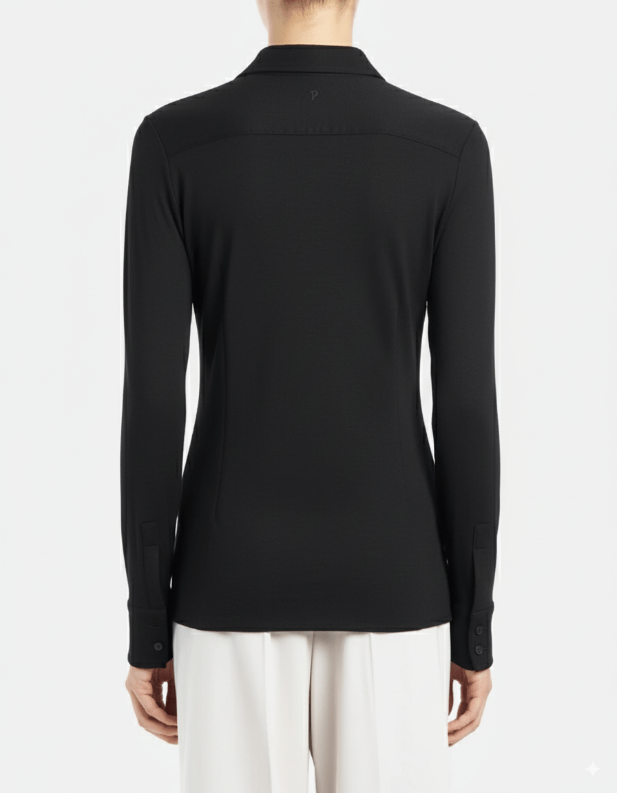 Dondup Slim - fit viskoseskjorte sort - Den Lille Ida - Dondup