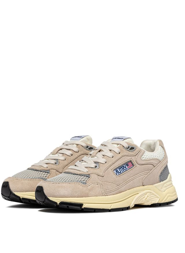 Autry Hyperway Suede Mesh Sand Silver