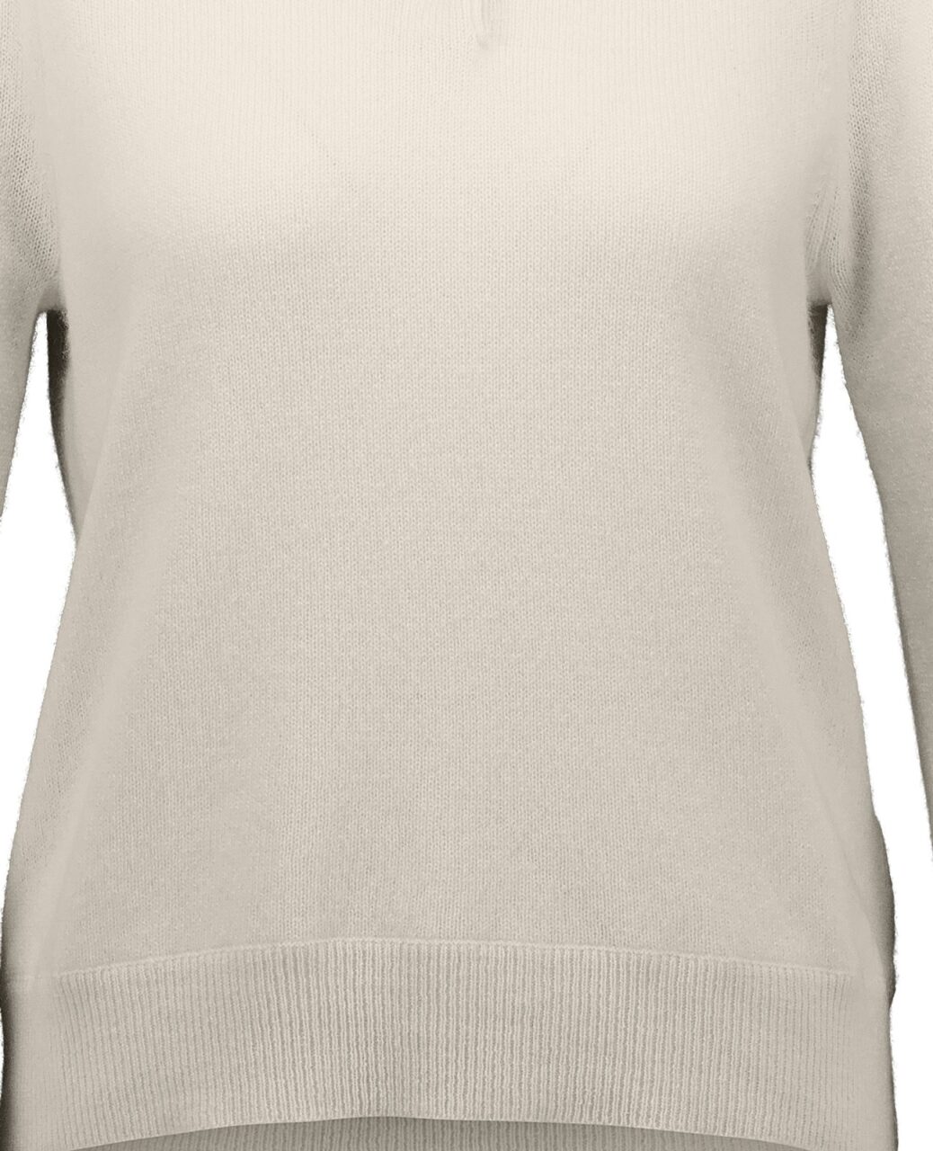 Allude Cashmere Polo Neck Sweater Cream