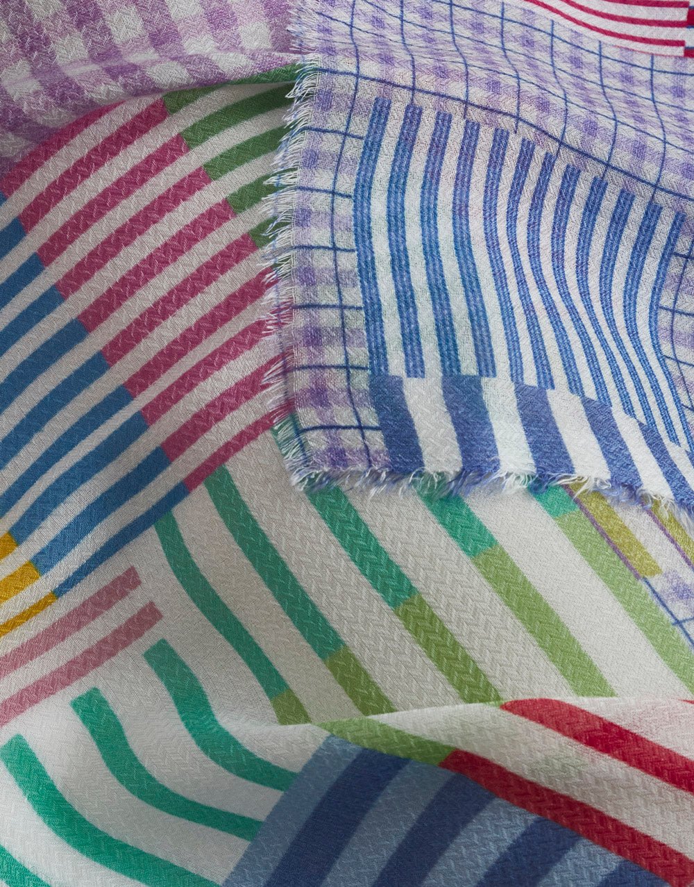 Faliero Sarti Multicolor Stripes Scarf - Den Lille Ida - Faliero Sarti