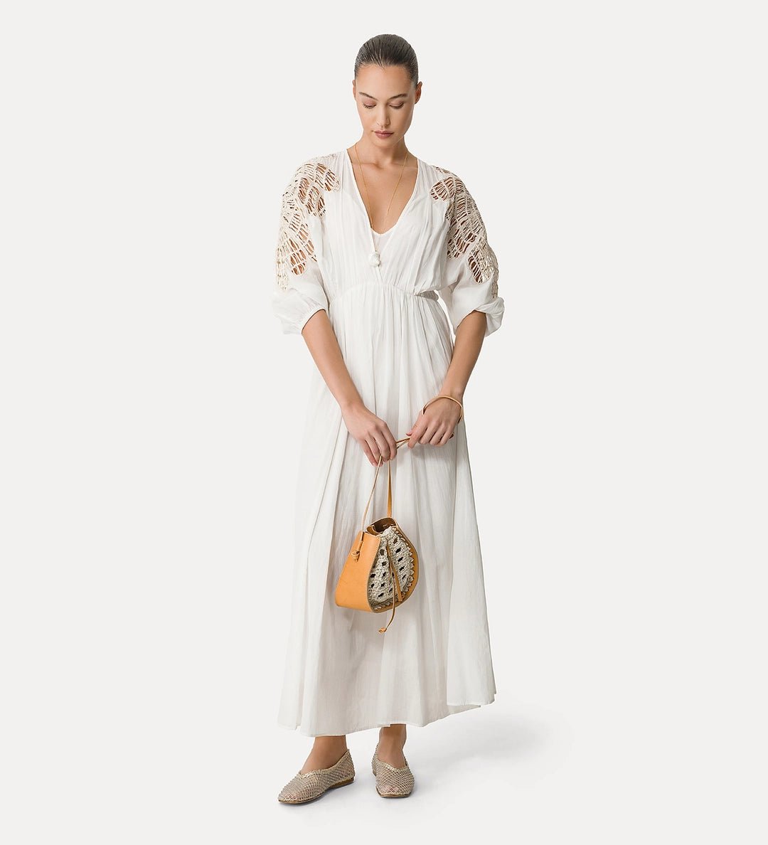 forte_forte "botanical flower" cotton/silk voile dress - Den Lille Ida - forte_forte
