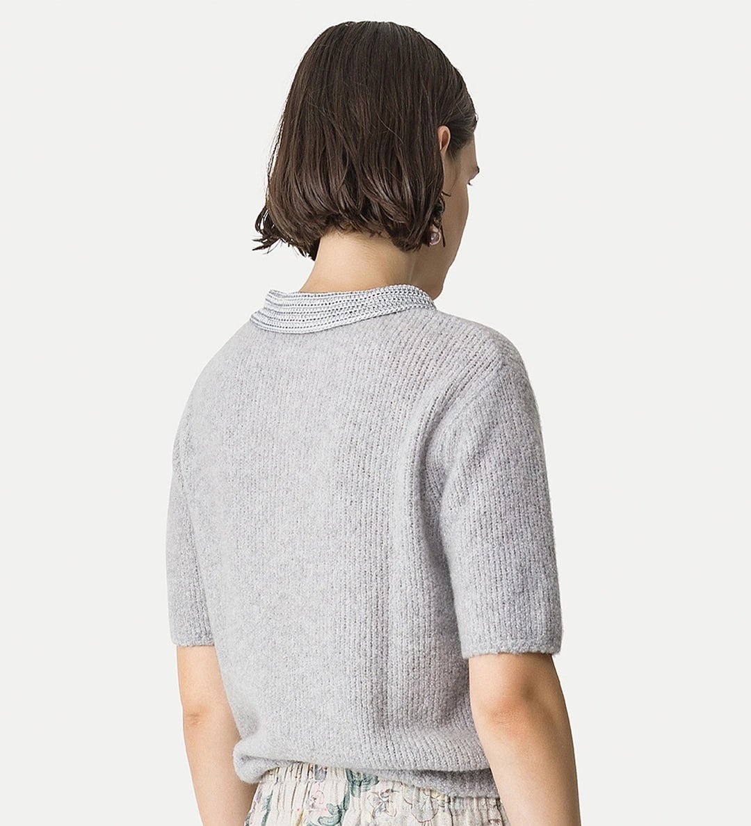 forte_forte cashmere polo shirt ciottolo - Den Lille Ida - forte_forte