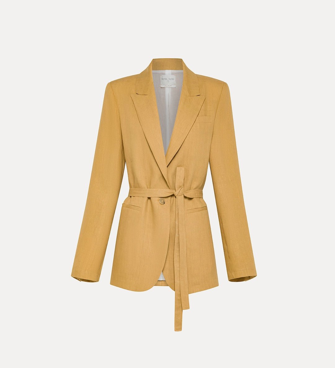 FORTE_FORTE CHIC LINEN CANVAS BELTED JACKET - Den Lille Ida - forte_forte