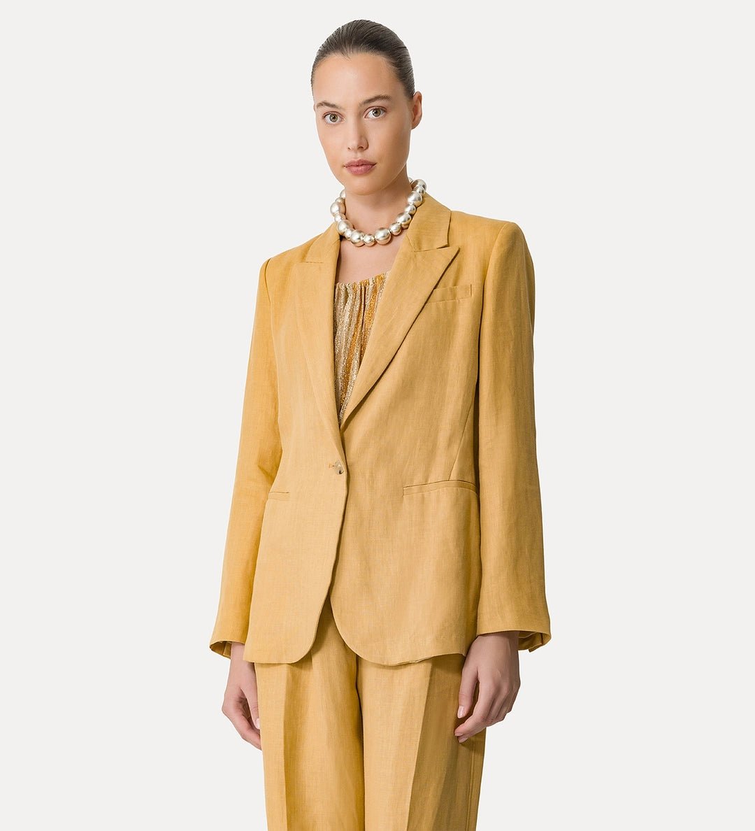 FORTE_FORTE CHIC LINEN CANVAS BELTED JACKET - Den Lille Ida - forte_forte