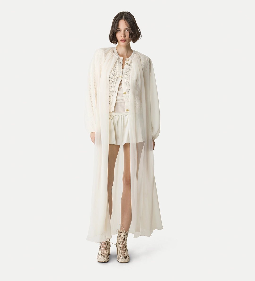 forte_forte elegant cotton cardigan yougurt - Den Lille Ida - forte_forte