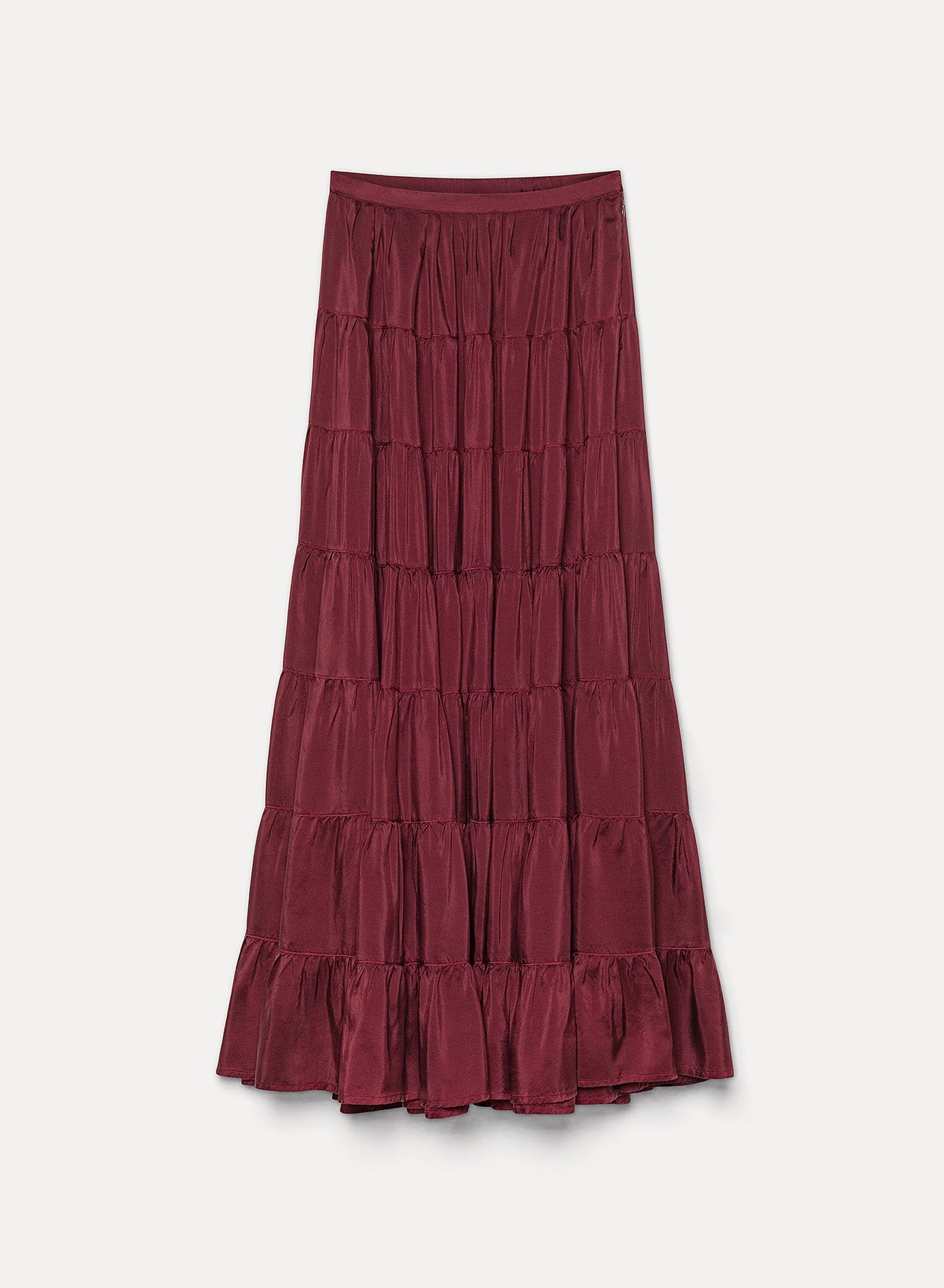 forte_forte habotai silk flounced skirt - Den Lille Ida - forte_forte