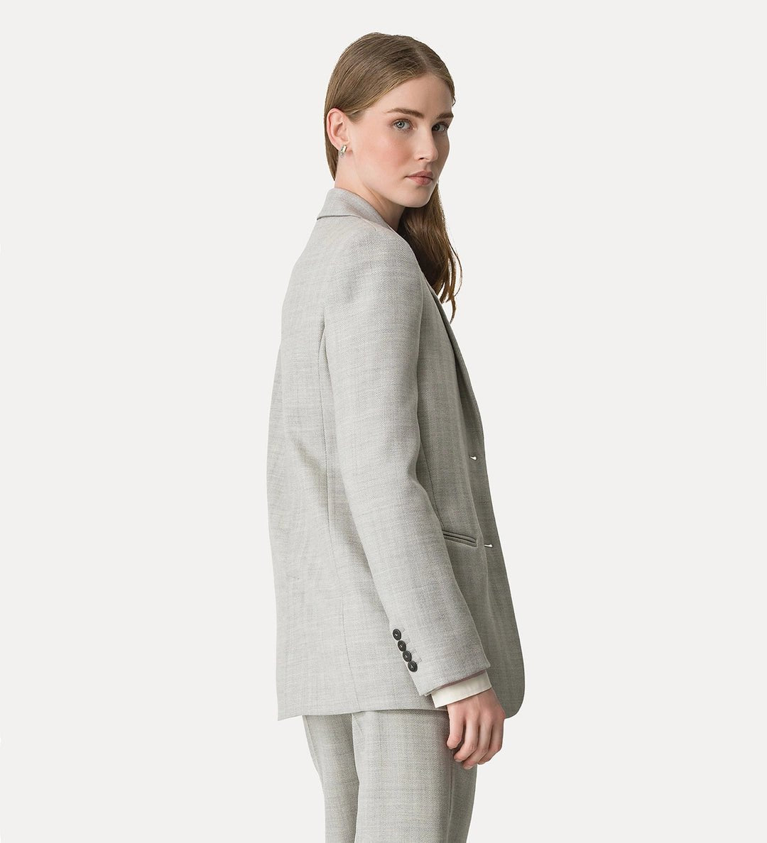 forte forte jacket in pure new wool pearl - Den Lille Ida - forte_forte