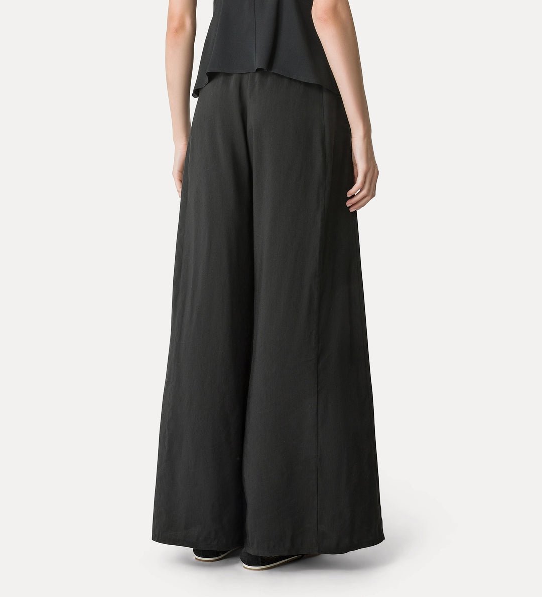 forte forte linen and viscose flared trousers - Den Lille Ida - forte_forte