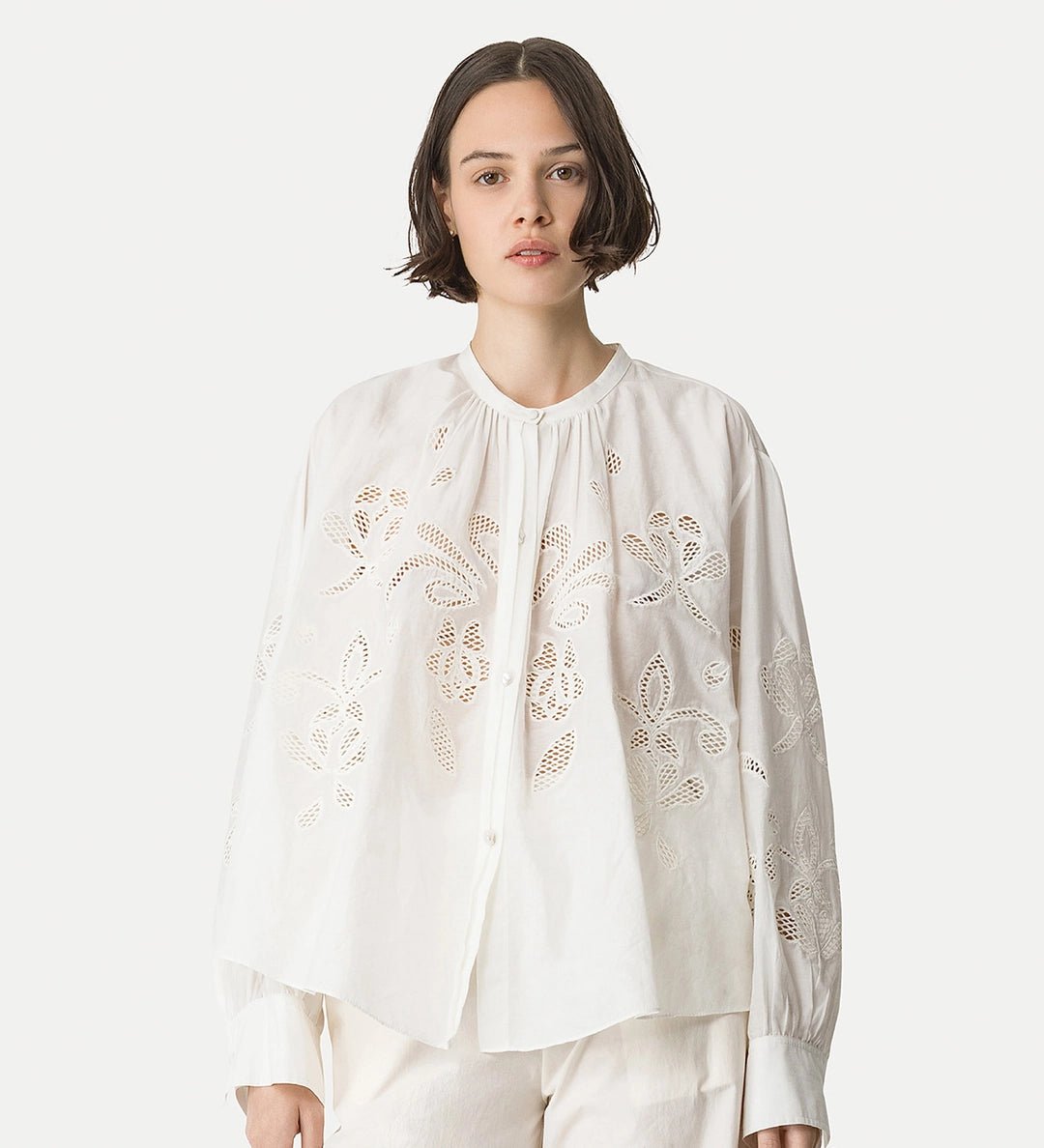 forte_forte "lunamaris" voile bohemian shirt - Den Lille Ida - forte_forte