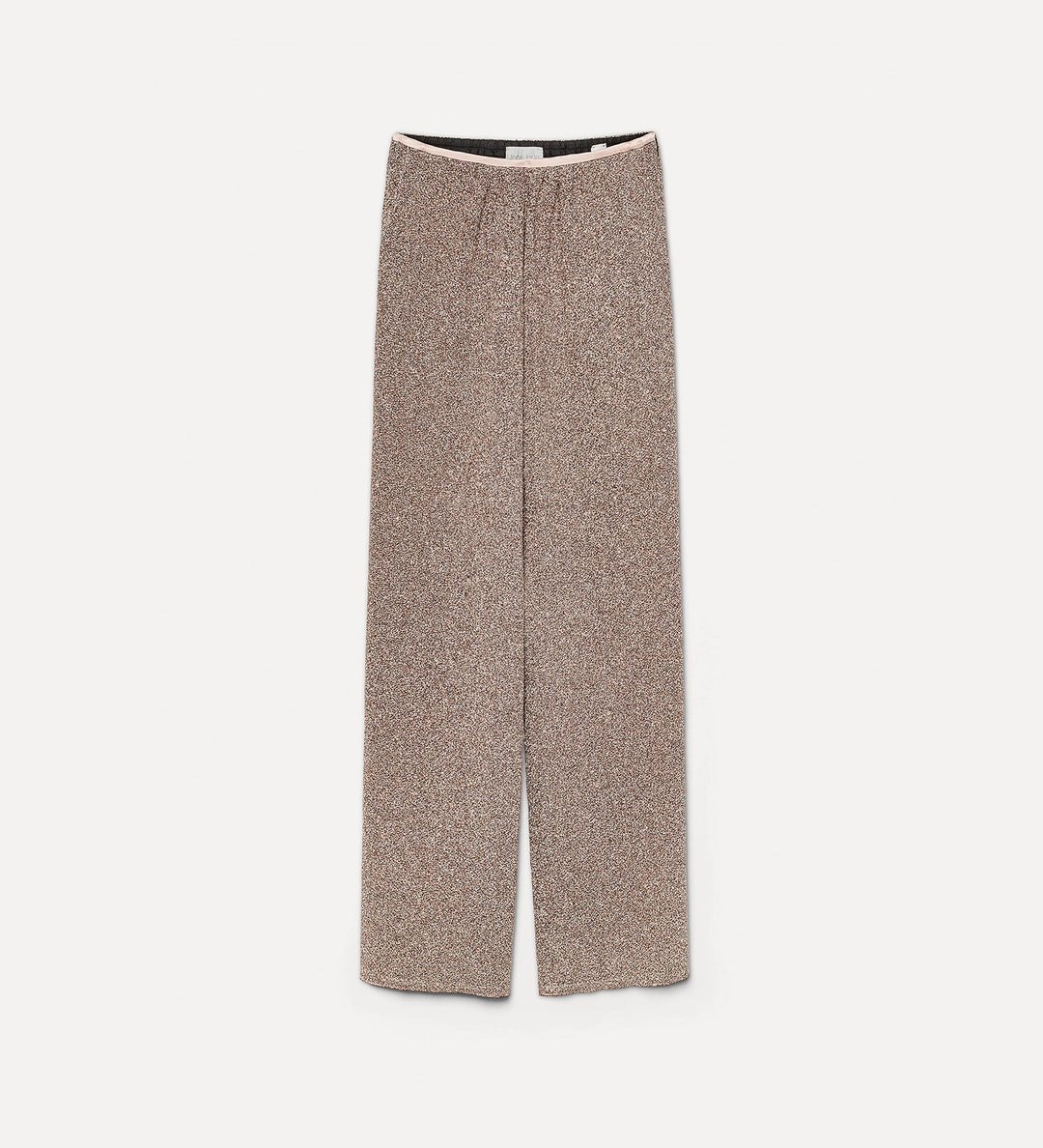 forte_forte lurex jersey wide pants poudre - Den Lille Ida - forte_forte