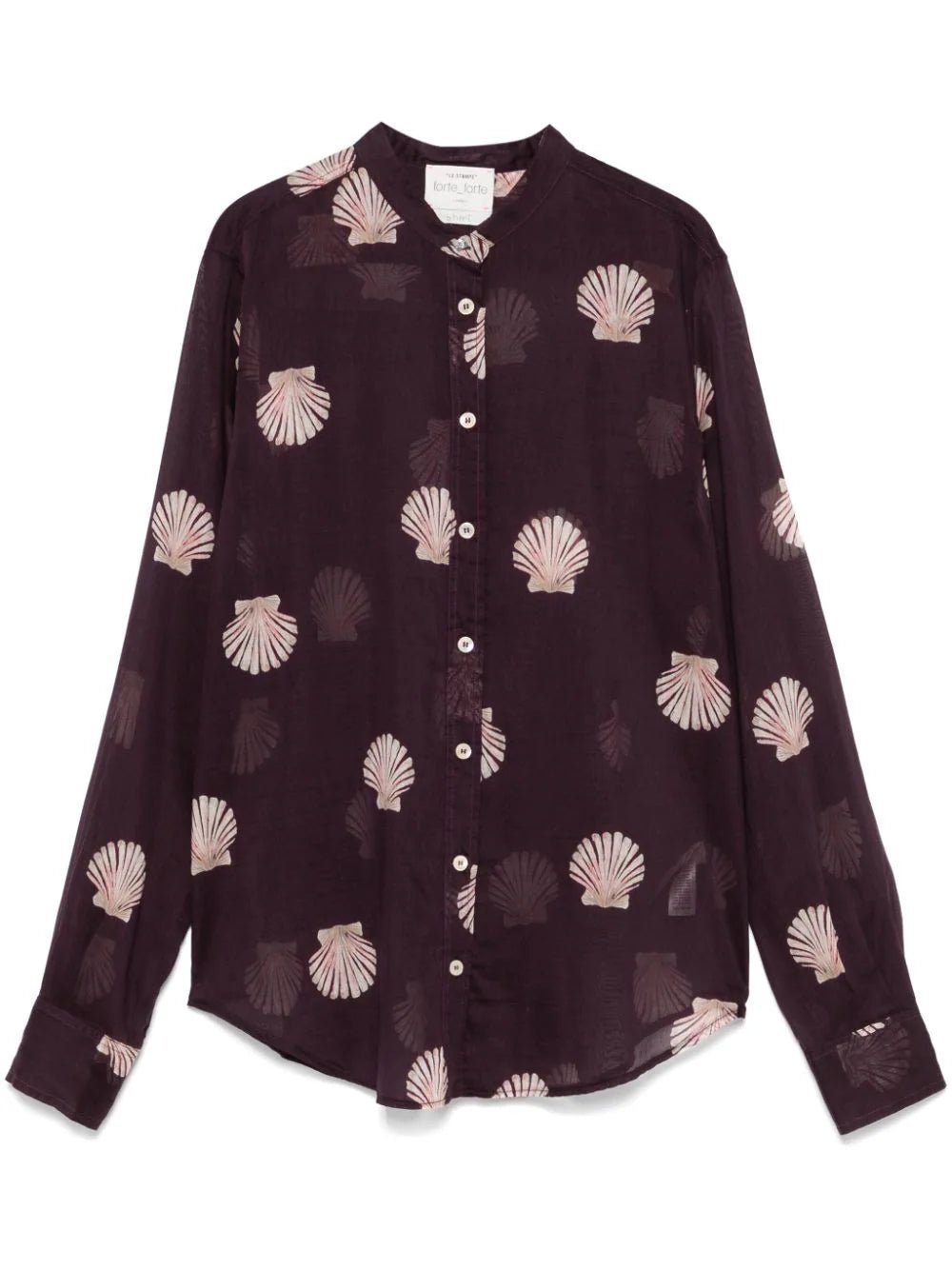 forte_forte "mother of pearl" cotton/silk granddag shirt black - Den Lille Ida - forte_forte