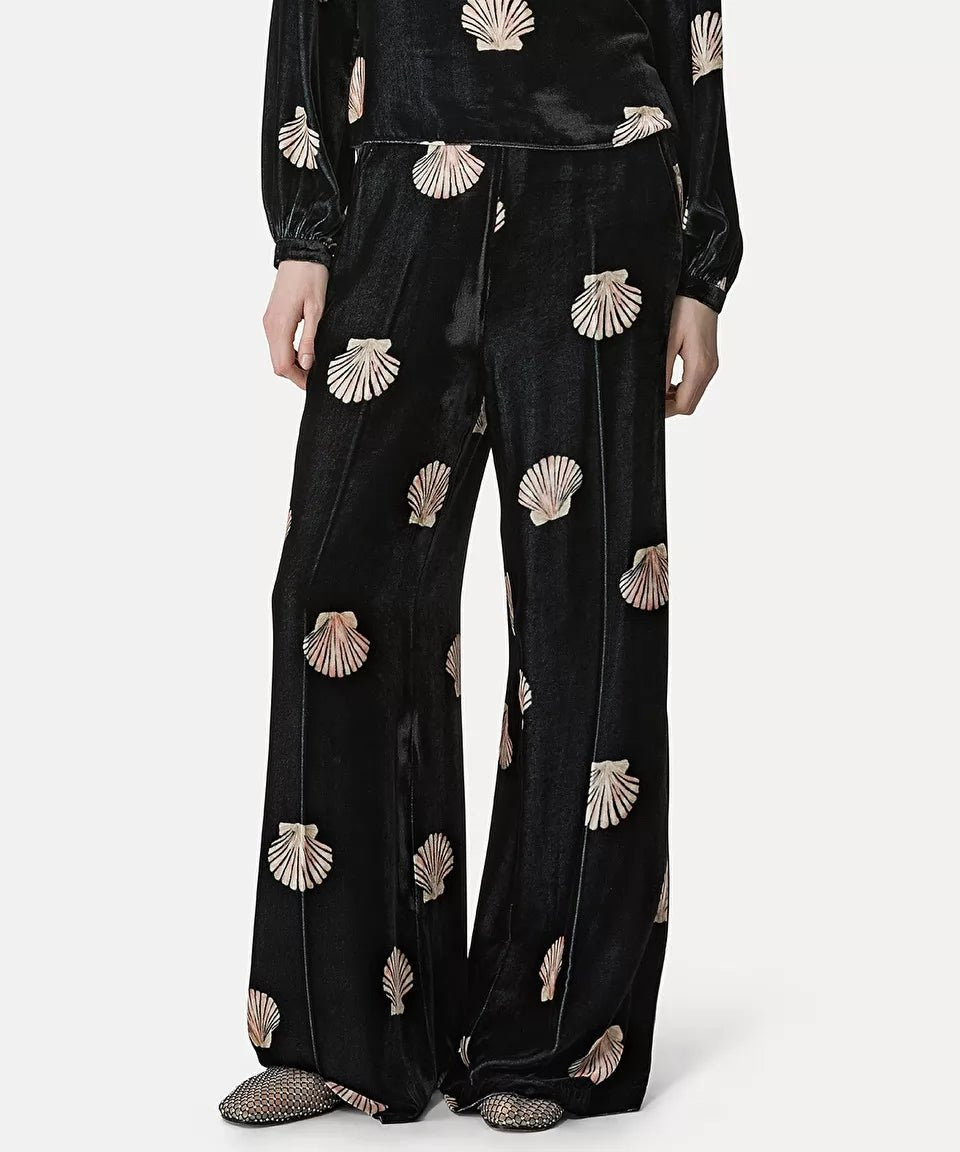 forte_forte “mother of pearl” trousers in velvet - Den Lille Ida - forte_forte