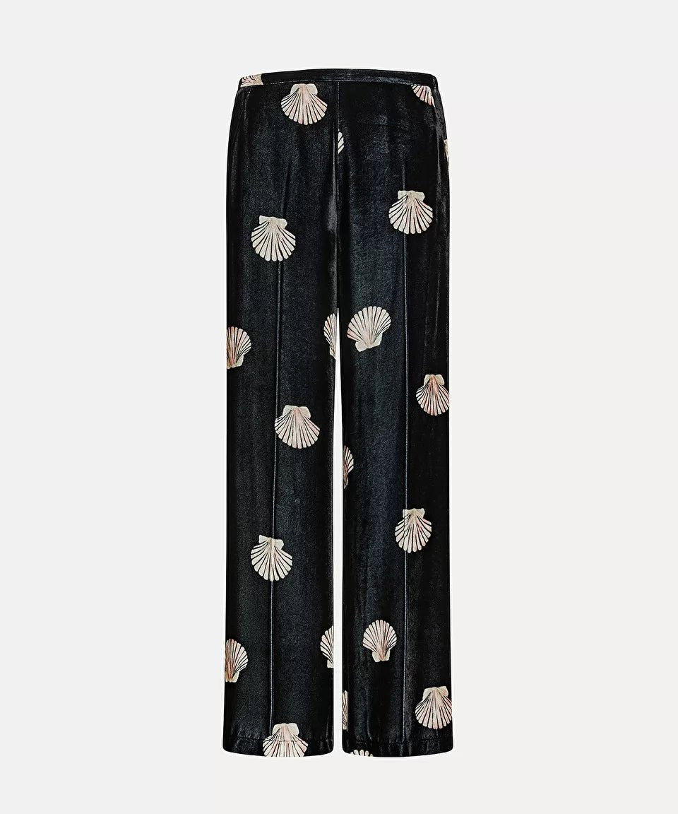 forte_forte “mother of pearl” trousers in velvet - Den Lille Ida - forte_forte