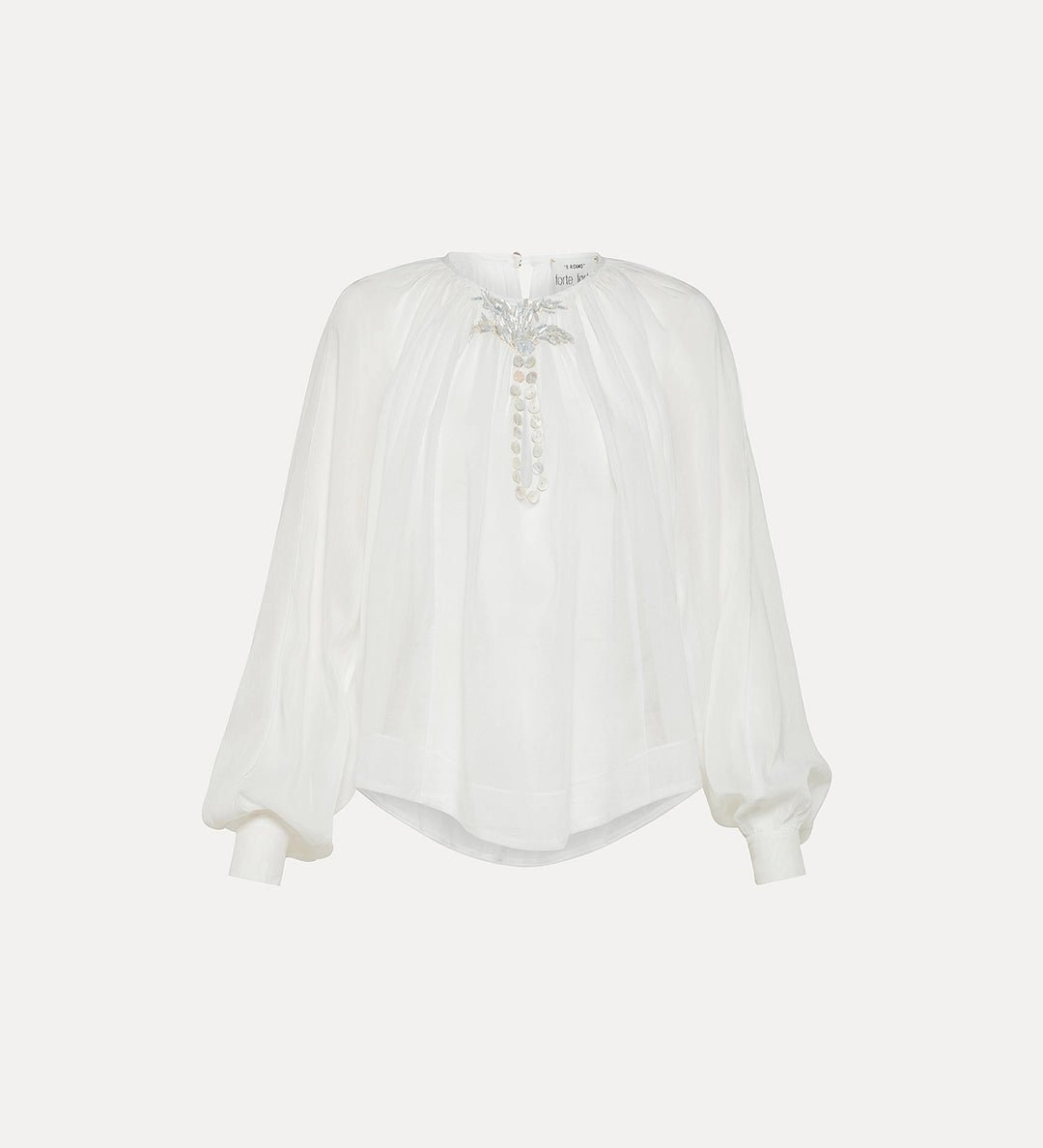 forte_forte "pearl suite" boho shirt white - Den Lille Ida - forte_forte