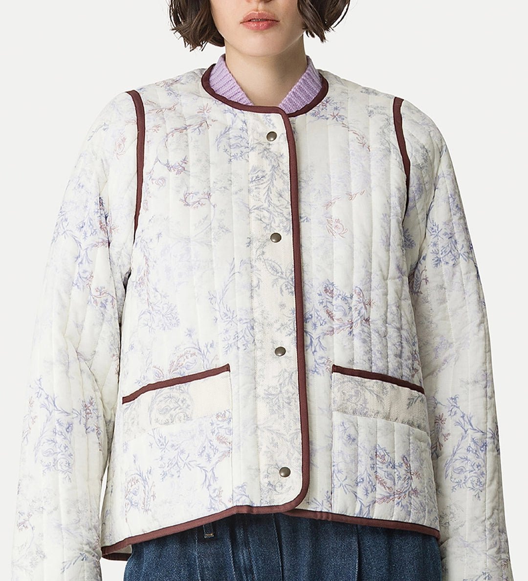 forte_forte quilted blouson “nontiscordardime” glicine - Den Lille Ida - forte_forte