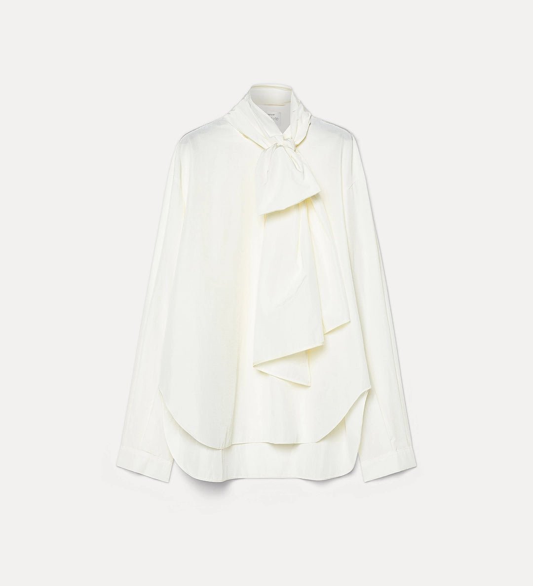 forte_forte taffeta shirt with detachable bow detail - Den Lille Ida - forte_forte