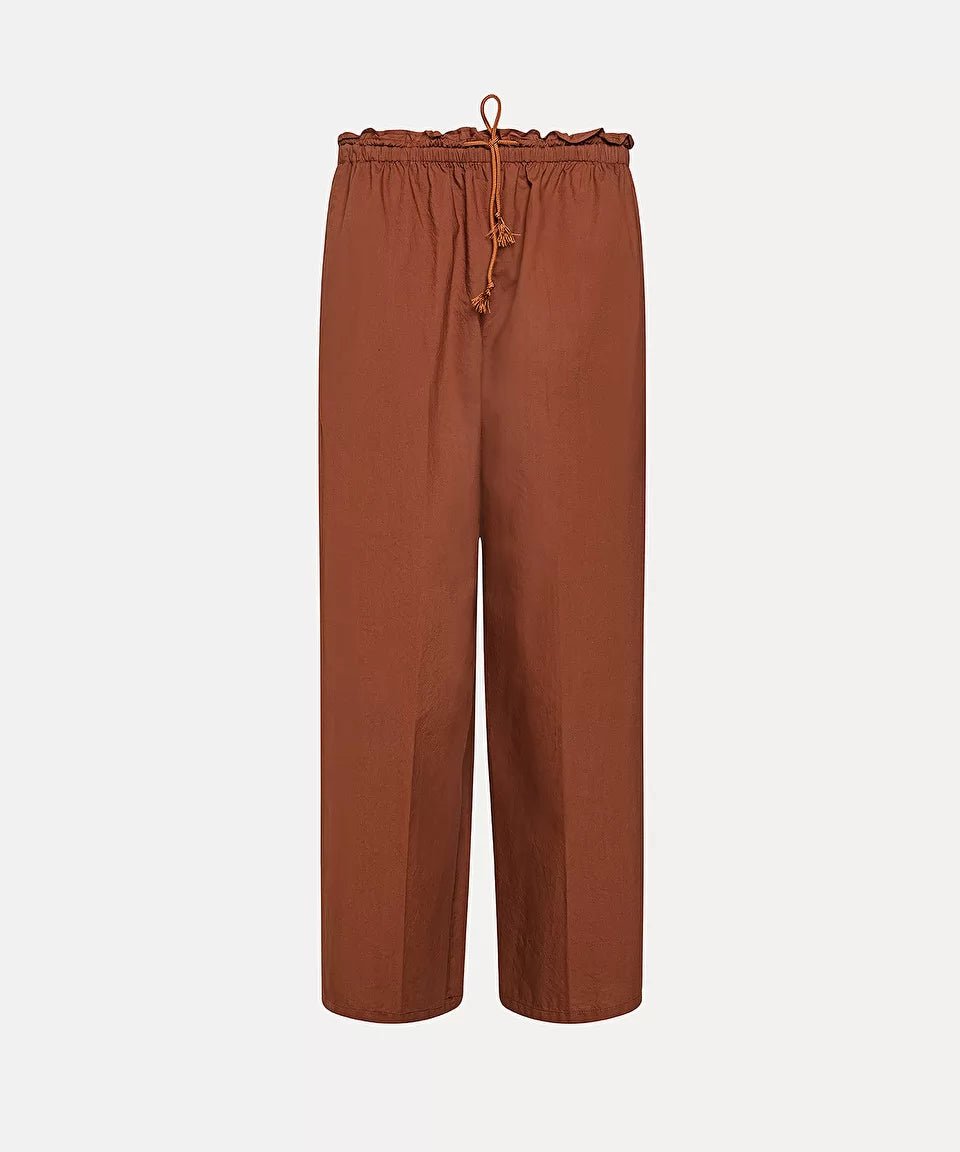forte_forte trousers with elasticated waist chocolate - Den Lille Ida - forte_forte