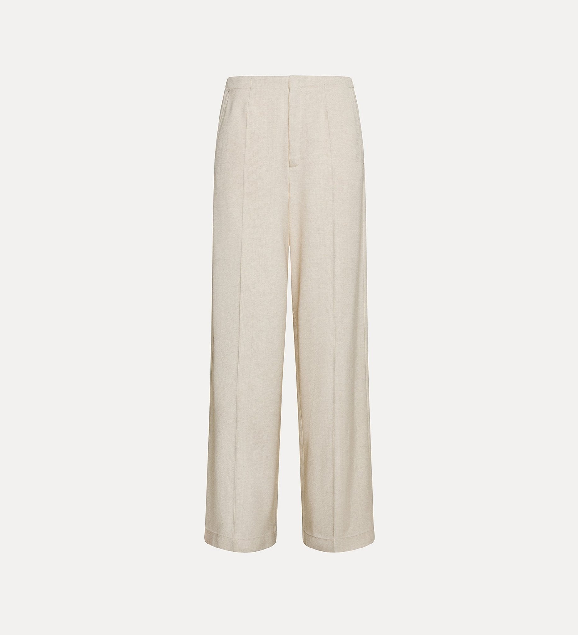 forte_forte viscose slub flat front pants - Den Lille Ida - forte_forte