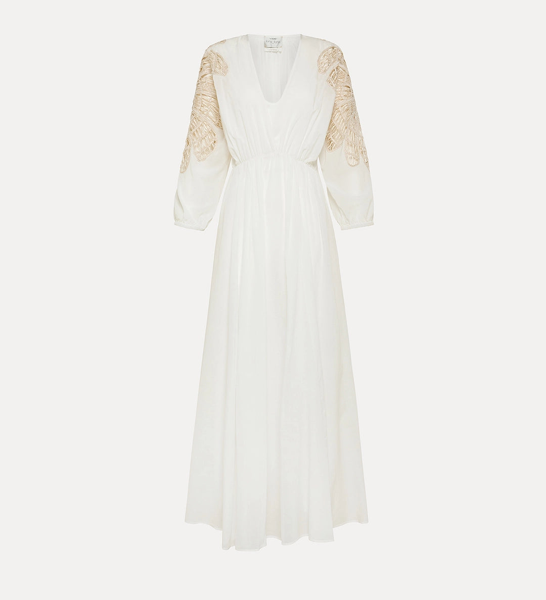 forte_forte "botanical flower" cotton/silk voile dress