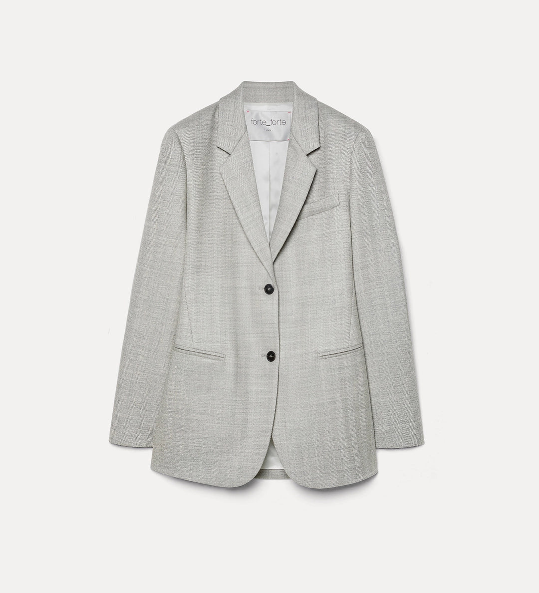 forte forte jacket in pure new wool pearl