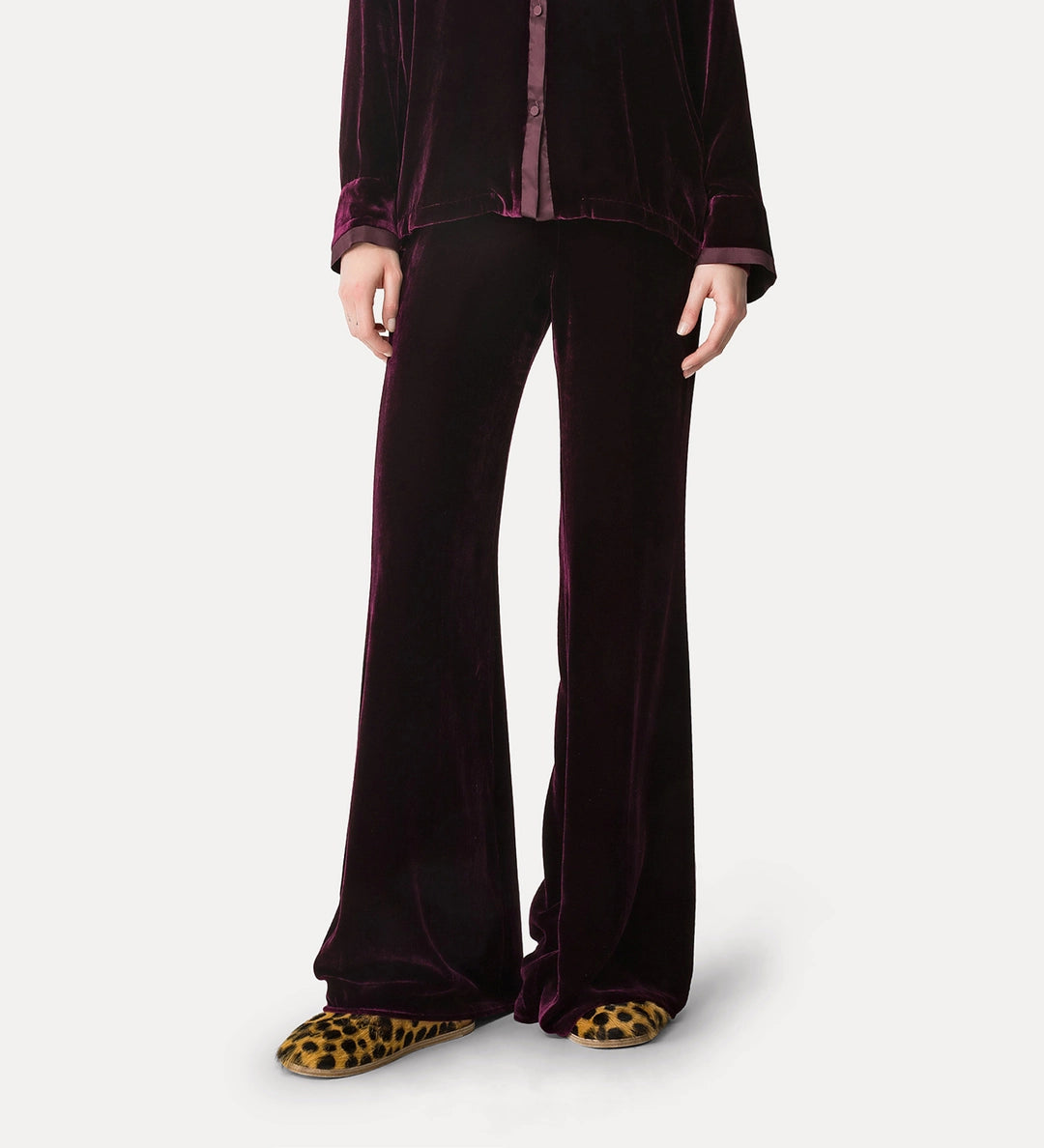 forte forte velvet pants bordeaux