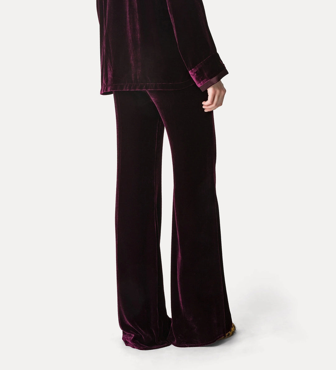 forte forte velvet pants bordeaux