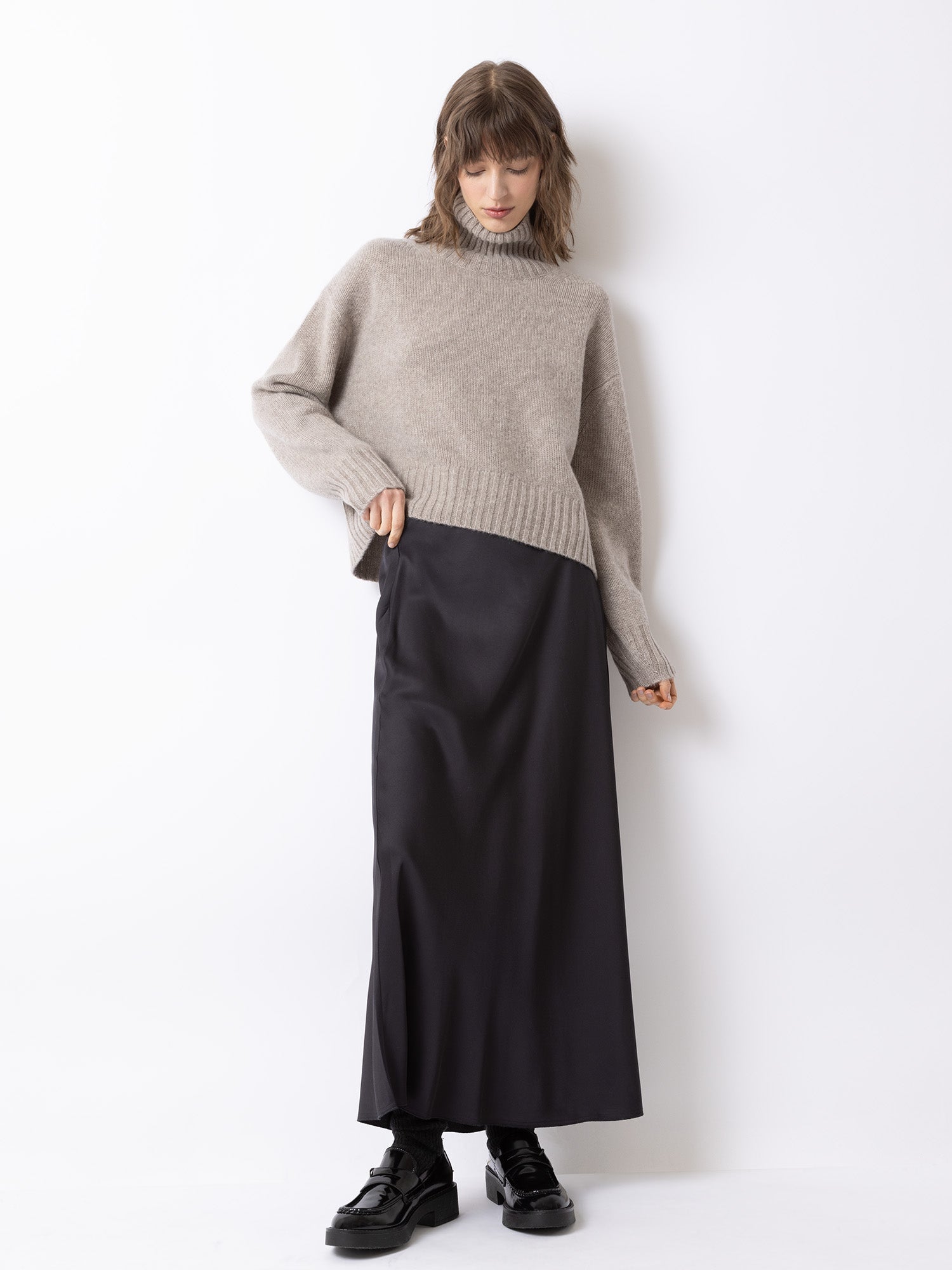 FTC Cashmere Highneck Pullover Hazelwood - Den Lille Ida - FTC