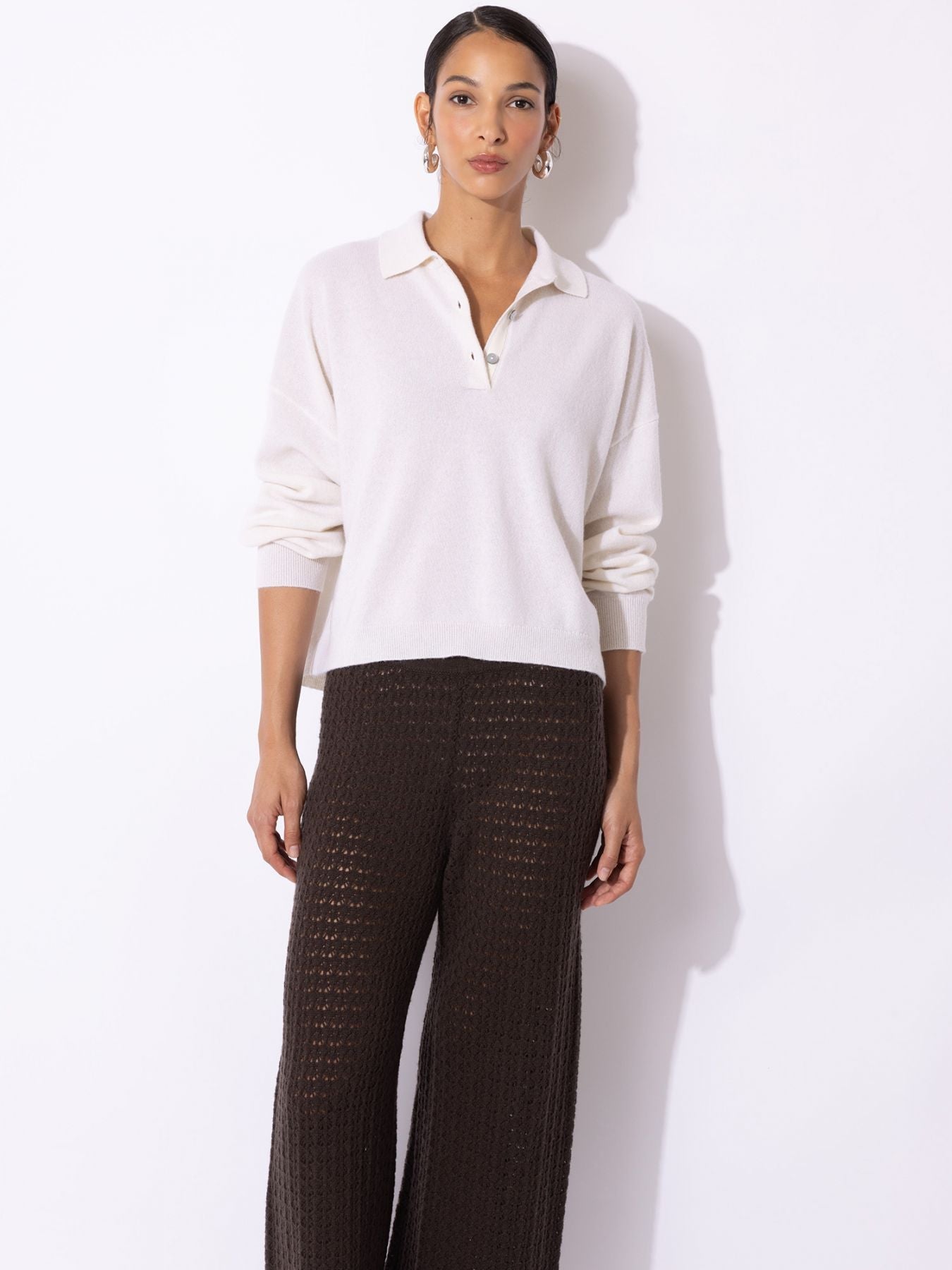 FTC Cashmere Polo Offwhite - Den Lille Ida - FTC